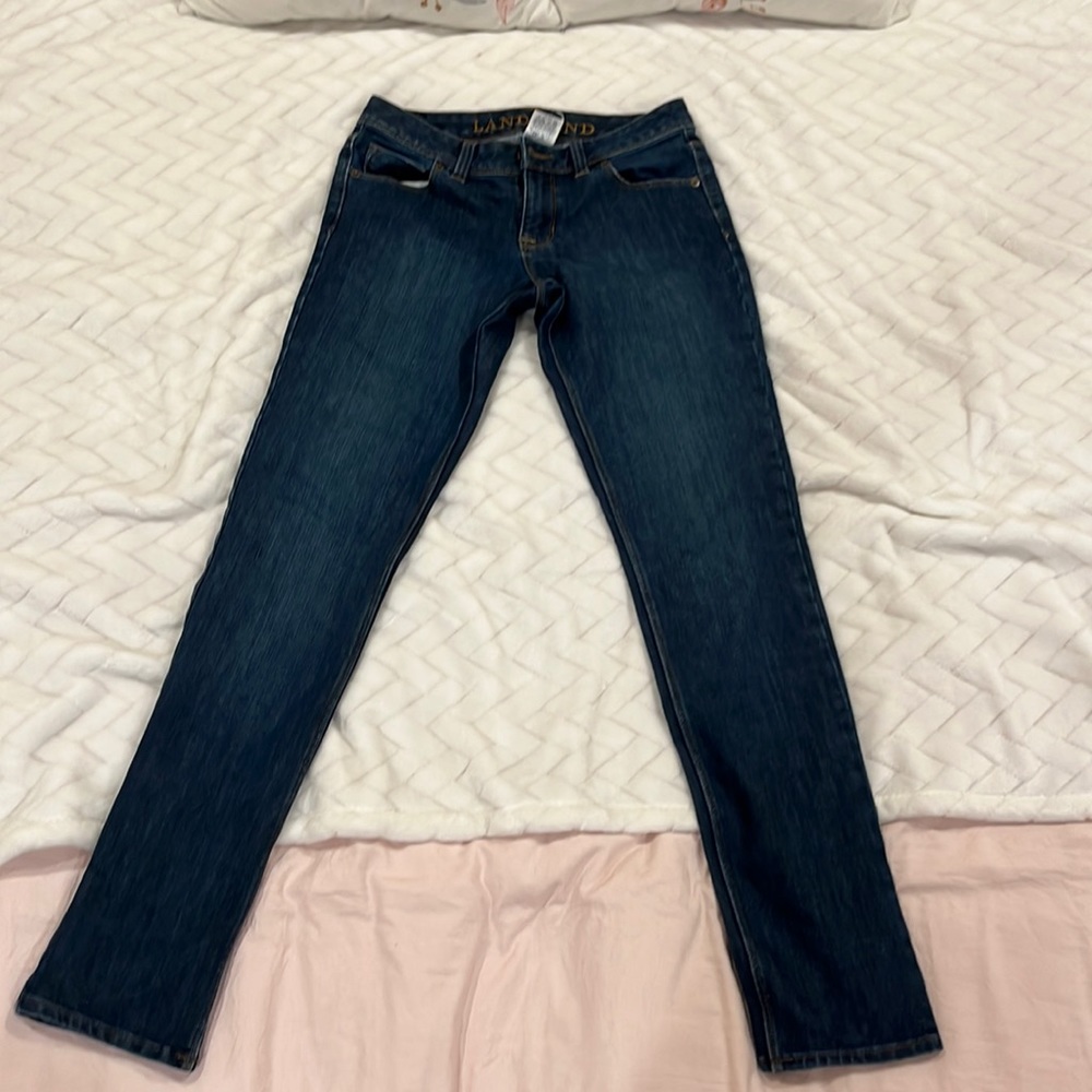 perfect condition high rise land's end jeans